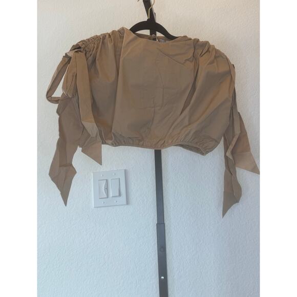 Andrea Iyamah | Halima Cotton-Blend Cropped Top - Picture 5 of 9